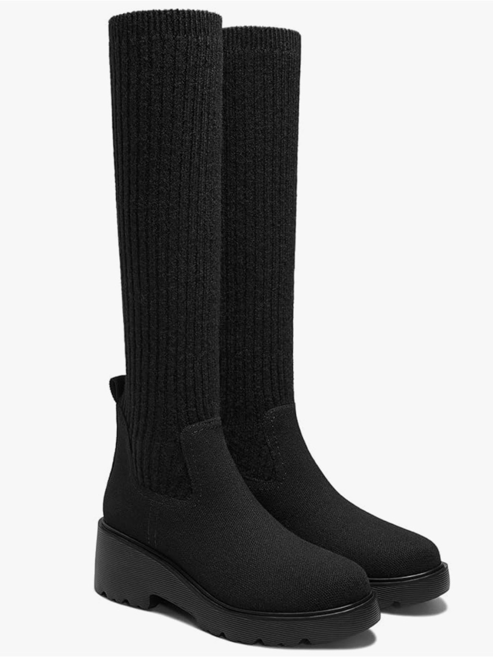 Vivaia knit waterproof boot - black 39